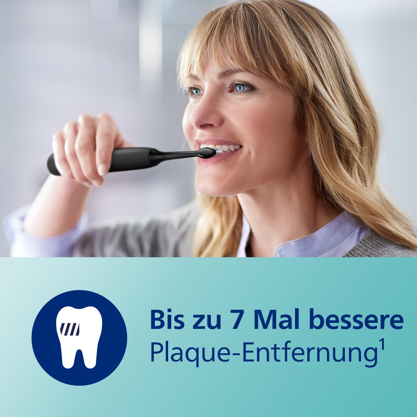 Зубная щетка электрическая Philips Sonicare ProtectiveClean 5100 HX6850/57, 3 режима, датчик давления, таймер, черный, с дорожным футляром и УФ-очистителем, фото №4
