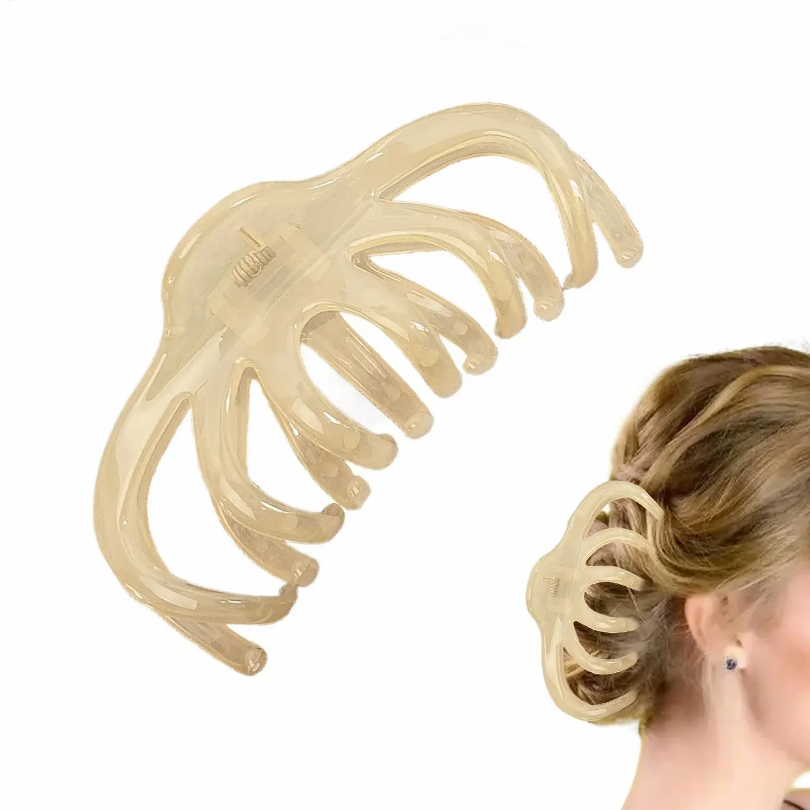 Заколки для волос Oktopus для густых волос, нескользящие заколки для волос, сильный держатель для волос, модные заколки для волос, украшения для длинных волос, фото №9 Заколки для волос Oktopus для густых волос, нескользящие заколки для волос, сильный держатель для волос, модные заколки для волос, украшения для длинных волос, фото №9