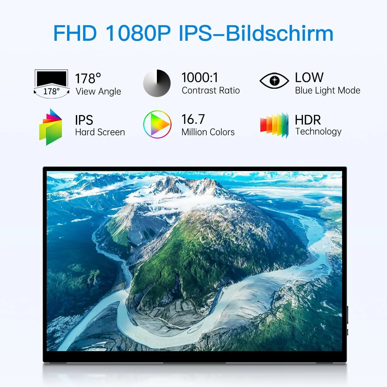 Монитор портативный сенсорный 15.6" CAPERAVE CF15T Full HD IPS 60 Гц, фото №2