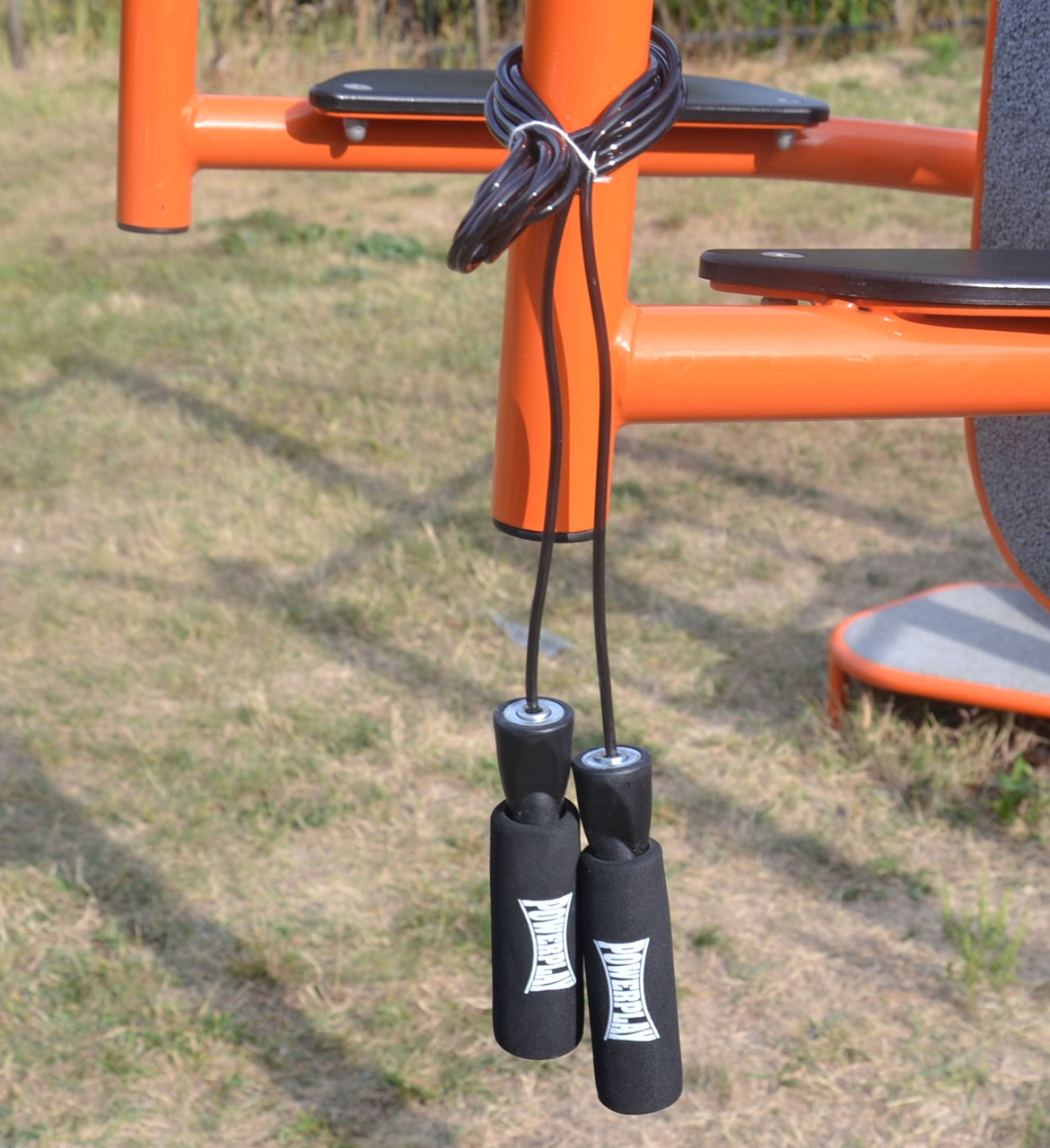 Скакалка швидкісна PowerPlay 4211 X ROPE з обтяжувачами (120г*2) Чорна 3м, фото №3