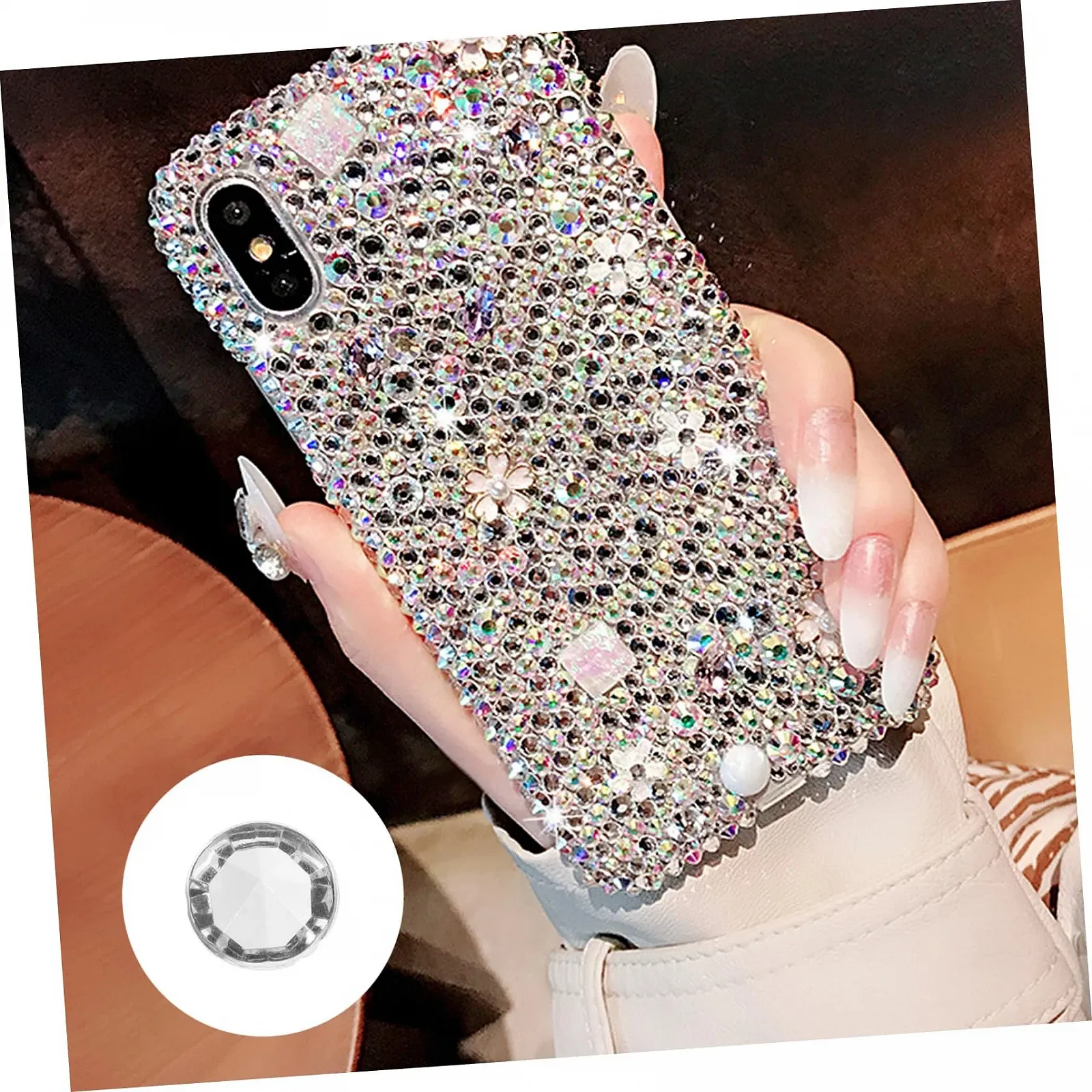 Стрази Акрилові SEWACC 500 шт. Прозорий, фото №7