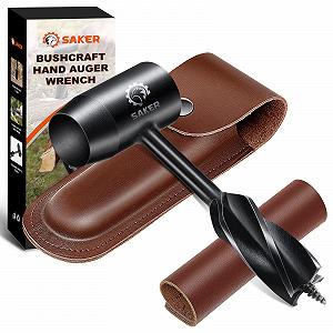Ручний бур Saker Bushcraft, для бушкрафту, інструмент для виживання, свердло по дереву Scotch Eye - Фото 1