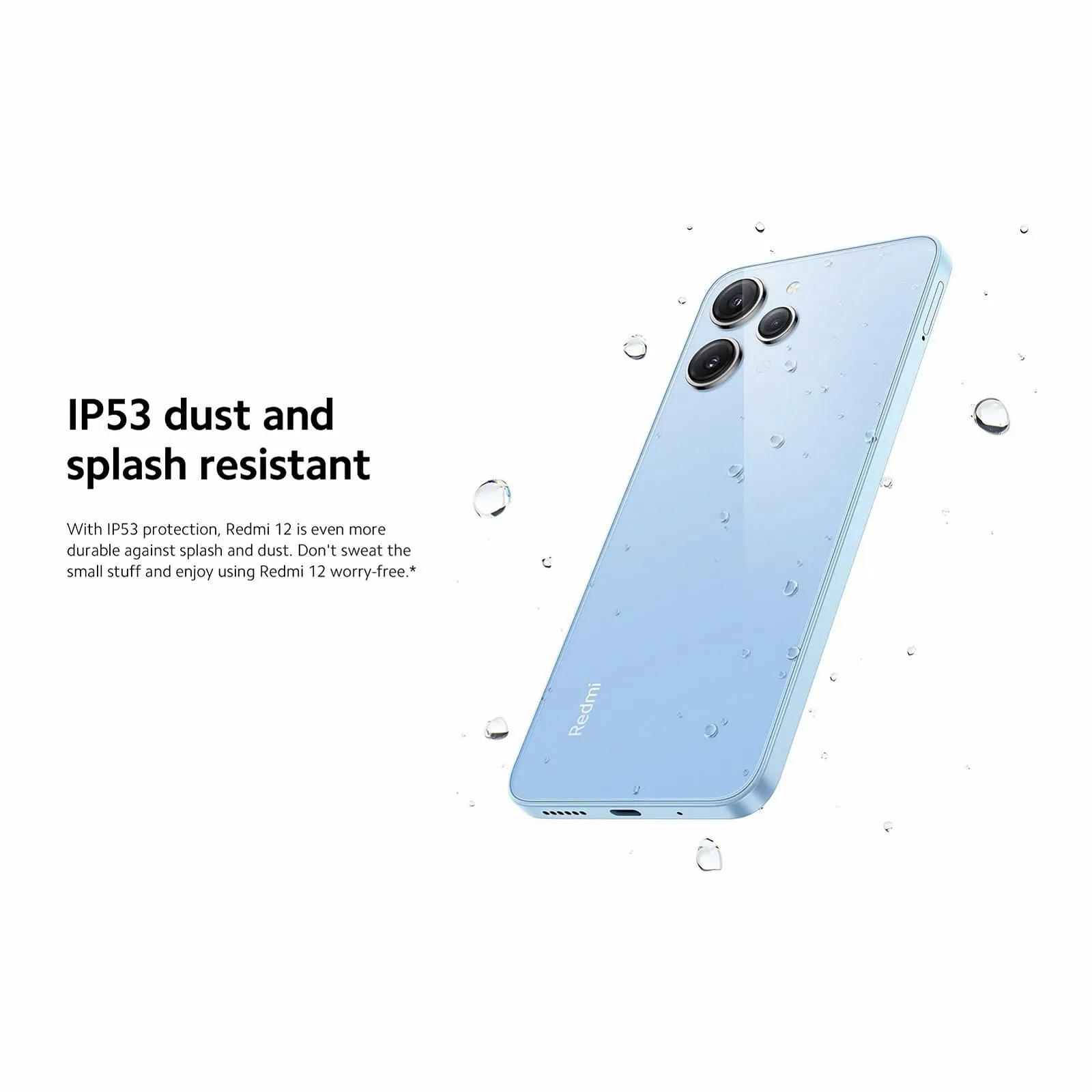 Смартфон Xiaomi Redmi 12 6.79" 8 GB 128 GB MediaTek Helio G88 50 MP 5000 mAh IP53 Blue, фото №4