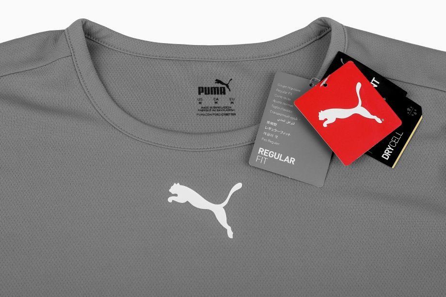 Футболка Puma teamRISE Jersey Jr сірий  S, фото №4