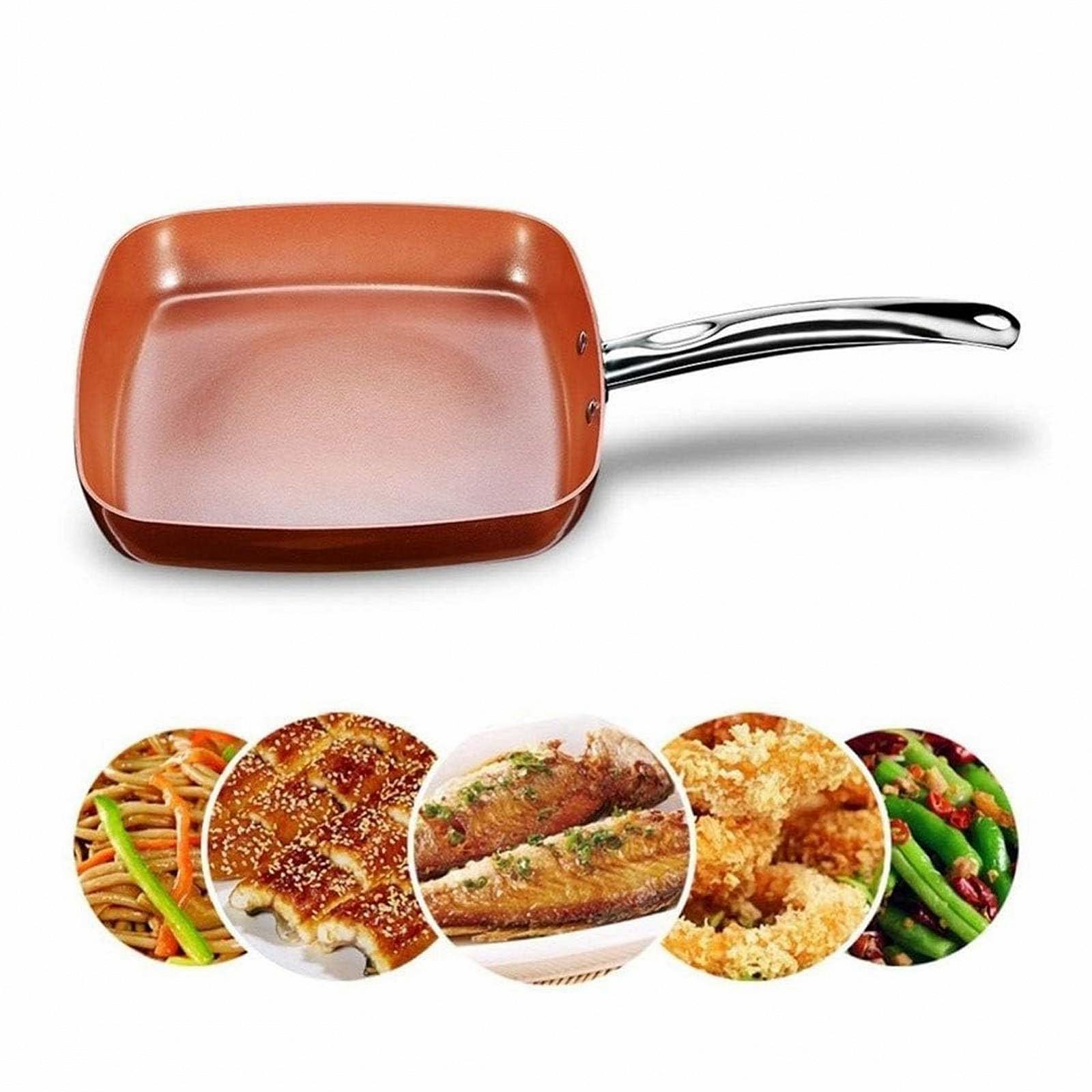 Сковорода Depisuta 24 см Непригарна Алюмінієво-мідна Індукційна з Довгою Ручкою, фото №4 Сковорода Depisuta 24 см Непригарна Алюмінієво-мідна Індукційна з Довгою Ручкою, фото №4