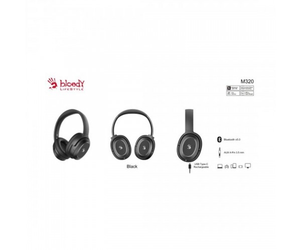 Гарнітура A4Tech Bloody M320 Black, фото №5