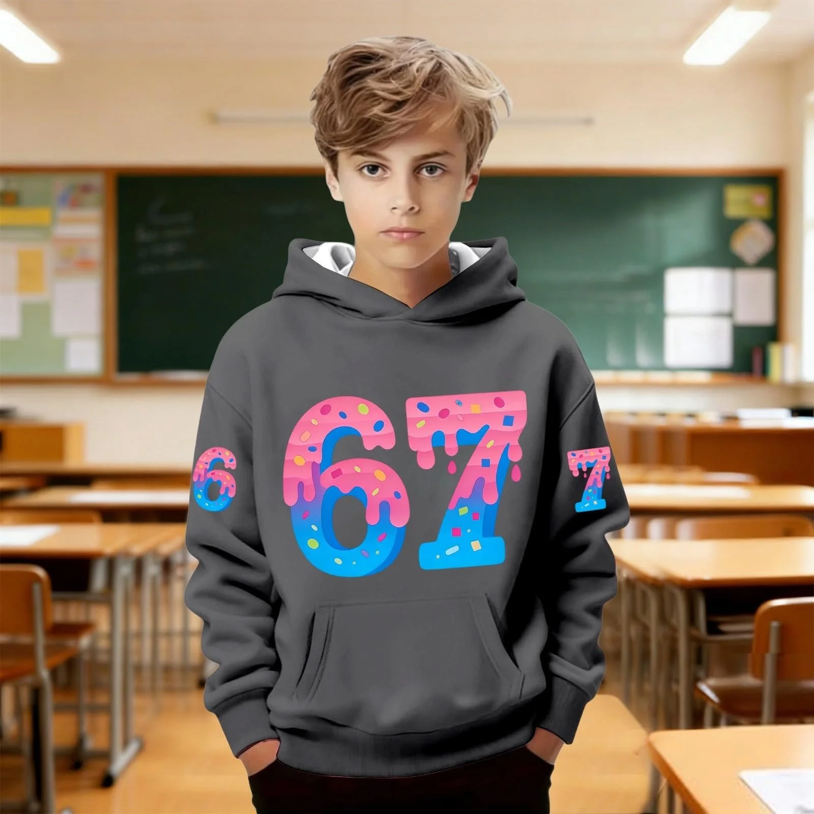 Худі Kinder з капюшоном для дівчаток, фото №4