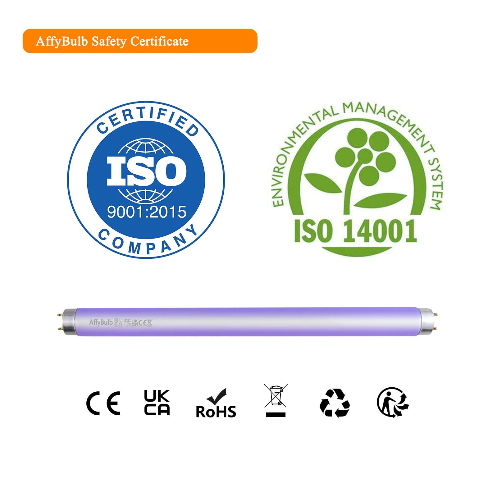Змінні лампи для знищувача комах FSL T8 BL368 UV 10W-2P 13 дюймів, фото №6
