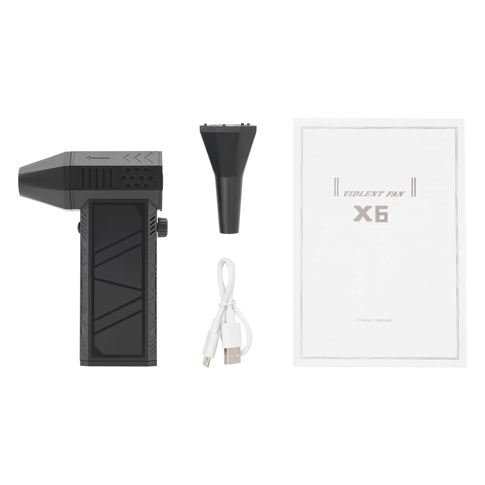 Електричний повітродувка  230 Вт 130000 RPM 52 м/с Безщітковий мотор Чорний, фото №7