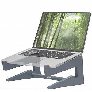 Подставка для ноутбука Деревянная Konsol Эргономичная Универсальная Серый - Фото 1