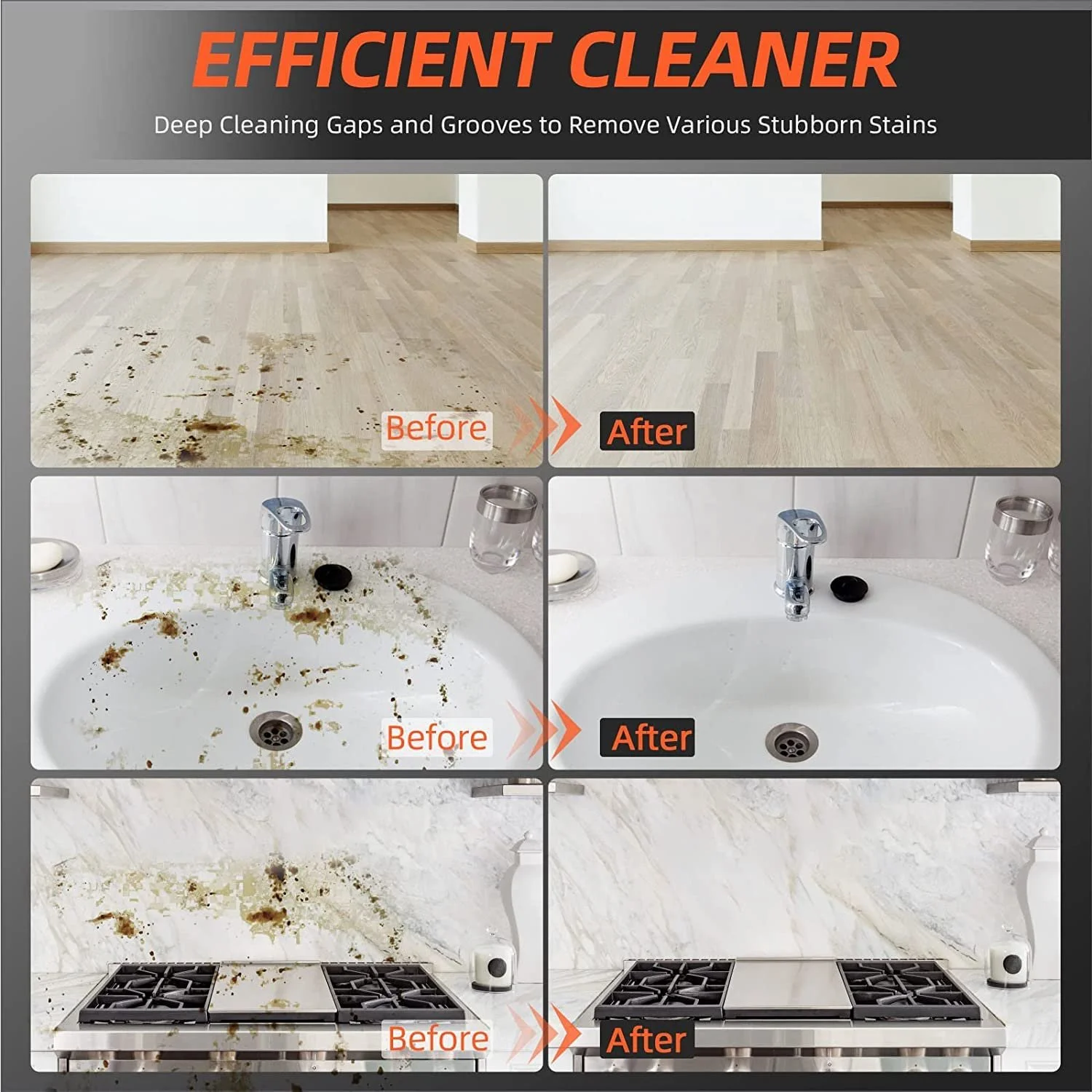 Ручний пароочисник 1050W 9 аксесуарів портативний багатофункціональний, фото №9