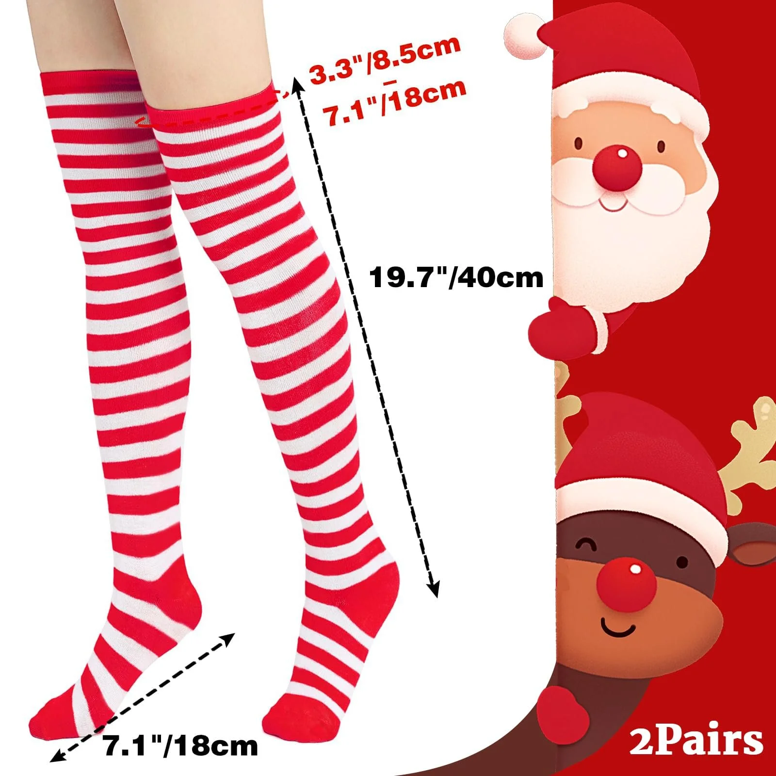 Смугасті шкарпетки (2 пари), фото №2