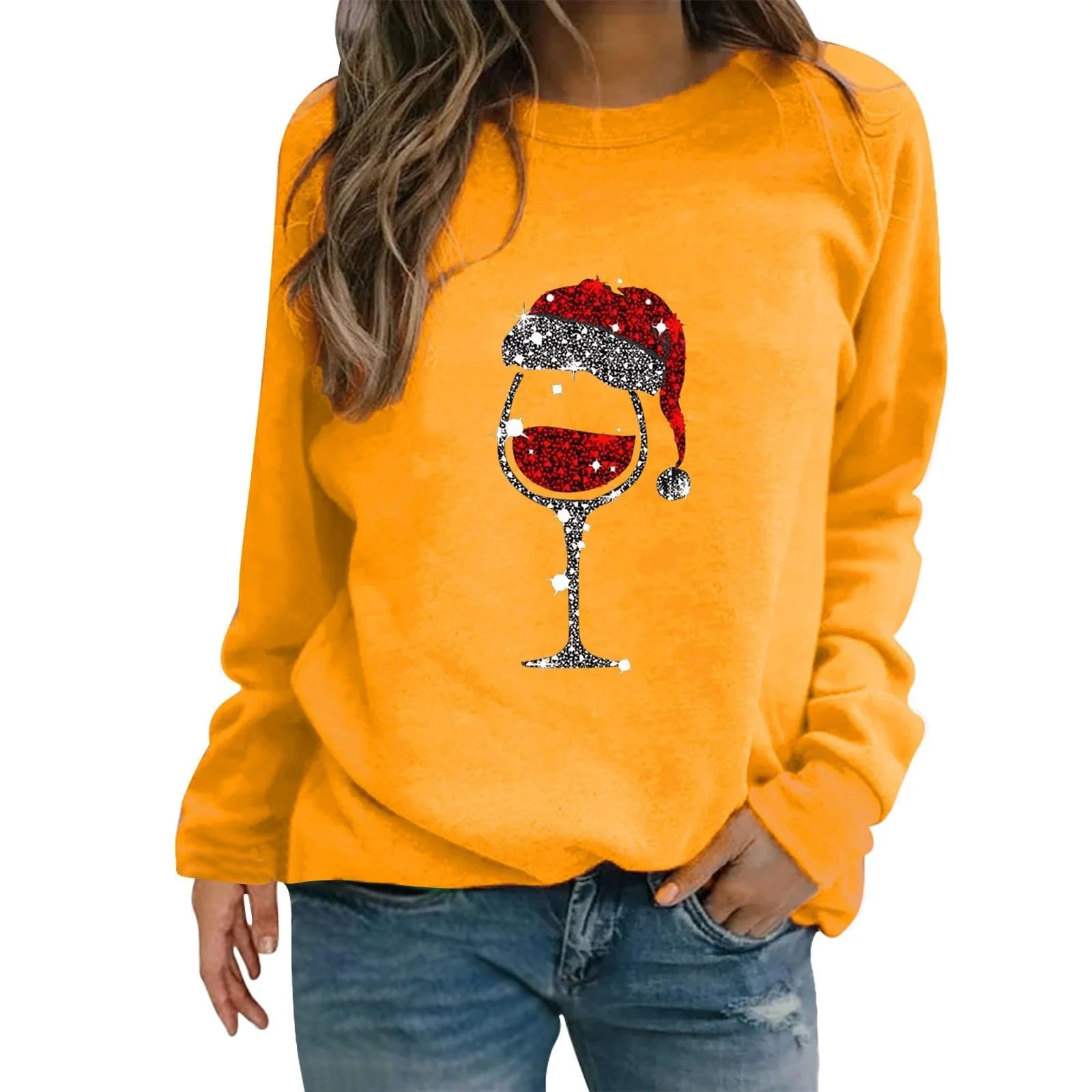 Рождественский джемпер Женский элегантный рождественский свитер с круглым вырезом и длинными рукавами Рождественские топы для женщин Рождественский джемпер для девушек-подростков Женский свитер-жилет, фото №1 Рождественский джемпер Женский элегантный рождественский свитер с круглым вырезом и длинными рукавами Рождественские топы для женщин Рождественский джемпер для девушек-подростков Женский свитер-жилет, фото №1