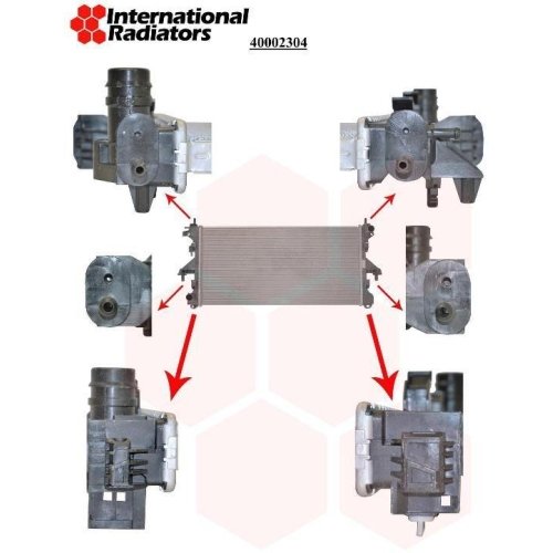 Радиатор охлаждения двигателя VAN WEZEL 40002304 для CITROËN/PEUGEOT, фото №2 Радиатор охлаждения двигателя VAN WEZEL 40002304 для CITROËN/PEUGEOT, фото №2
