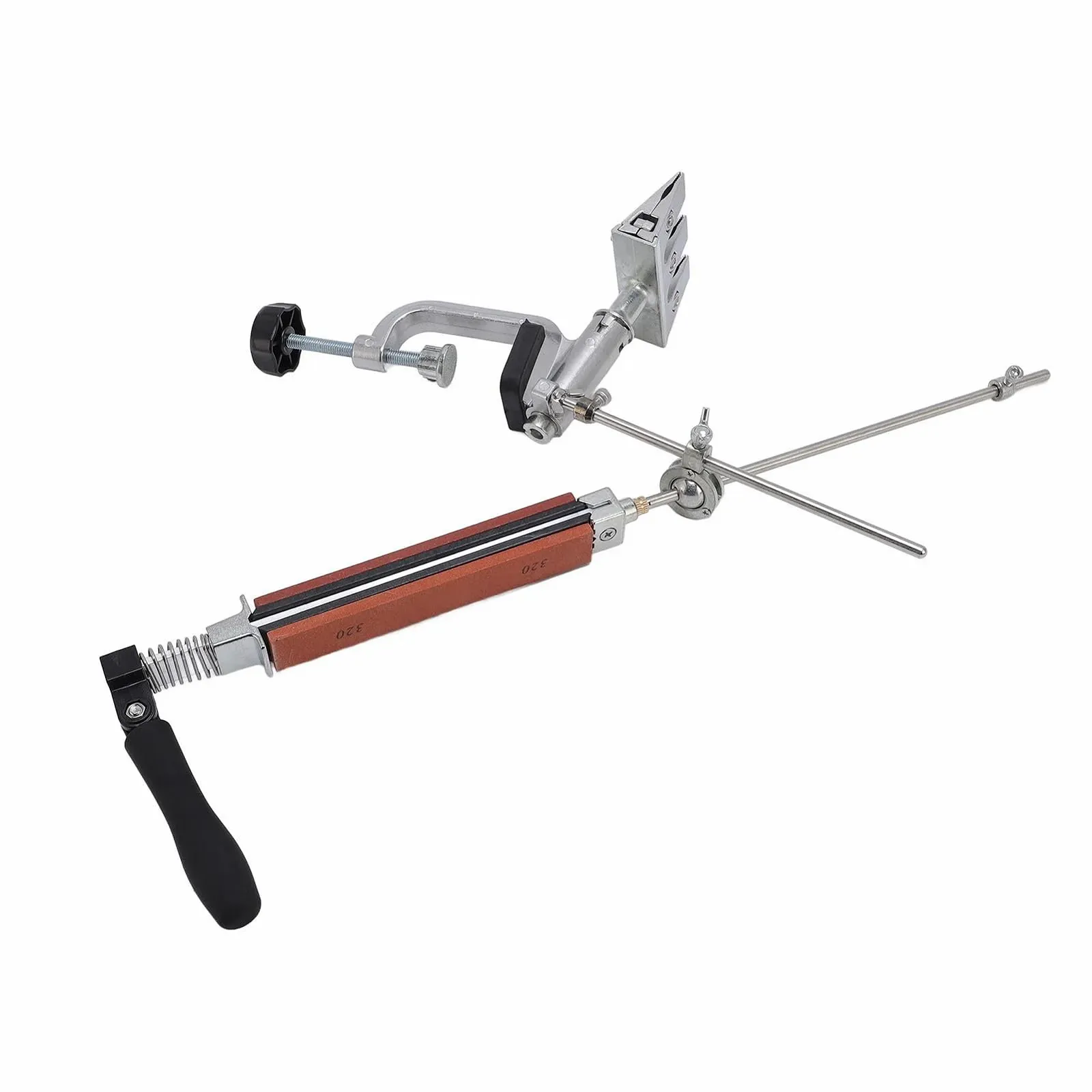 Набор для заточки Fabater с фиксированным углом 8 камней быстросъемная конструкция Silver, фото №4