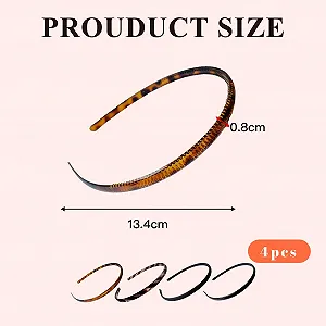 Обруч для волос пластиковый однотонный с зубцами. synthetic.ua - Фото 1