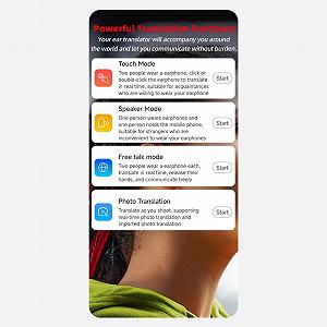 Наушники для перевода на 144 языков, Bluetooth для перевода языка в реальном времени для обучения, путешествий, музыки Черный synthetic.ua - Фото 1