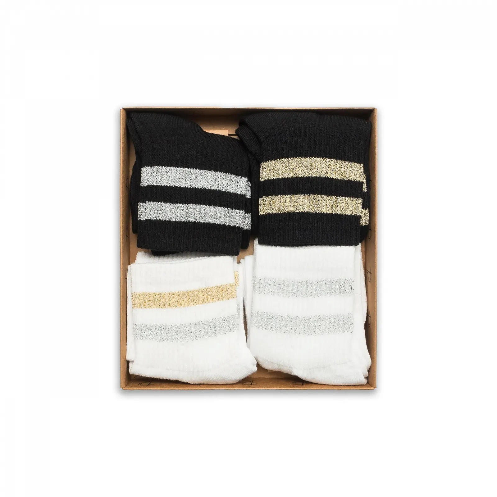 Шкарпетки RAFRAY Спортивні з блискітками в подарунковій коробці, 4 пари, розмір 36-40, фото №4