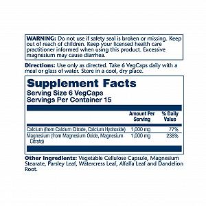 Calcium Magnesium Citrate 90 vcaps synthetic.ua - Фото 1