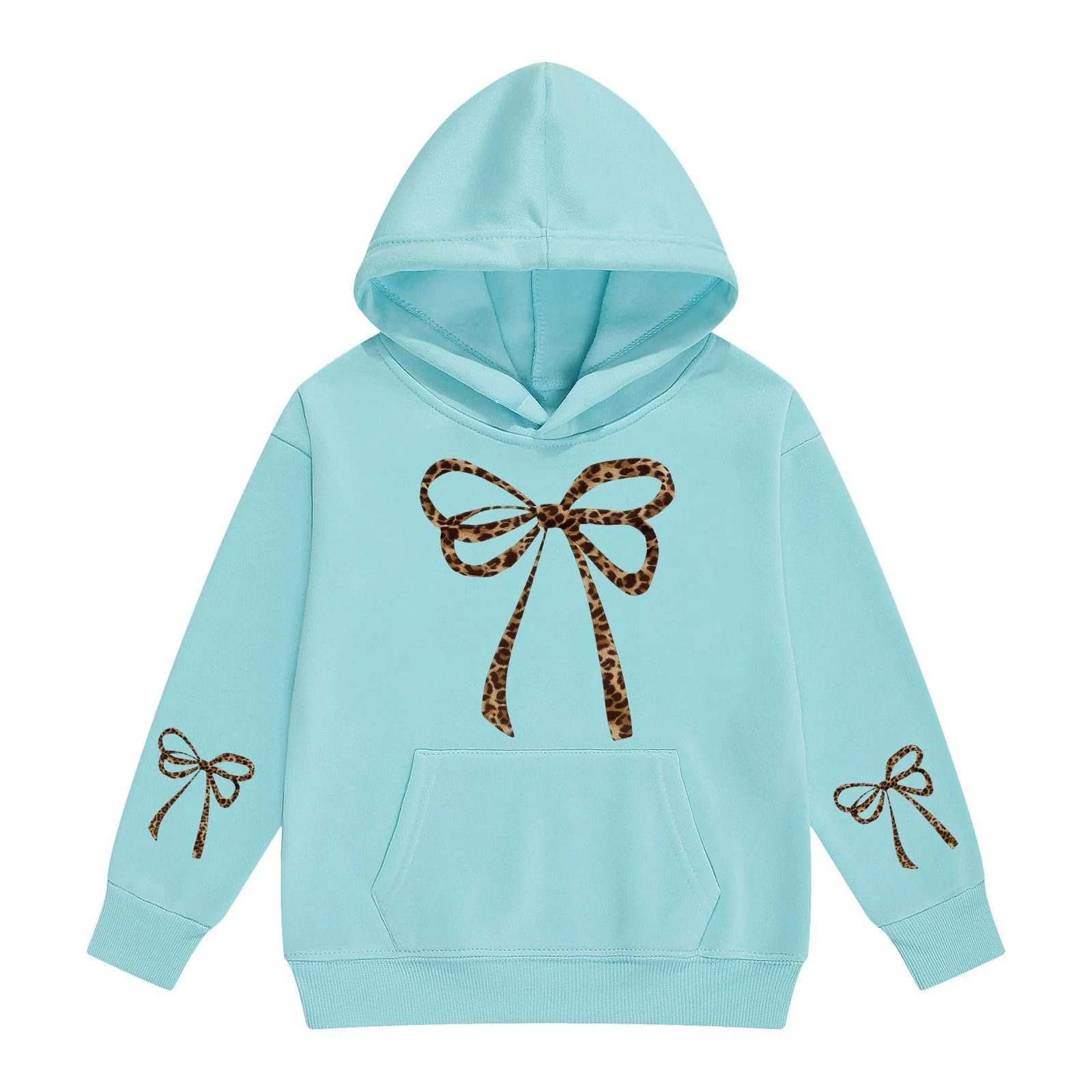 Дівчачий худі з леопардовим принтом, фото №2