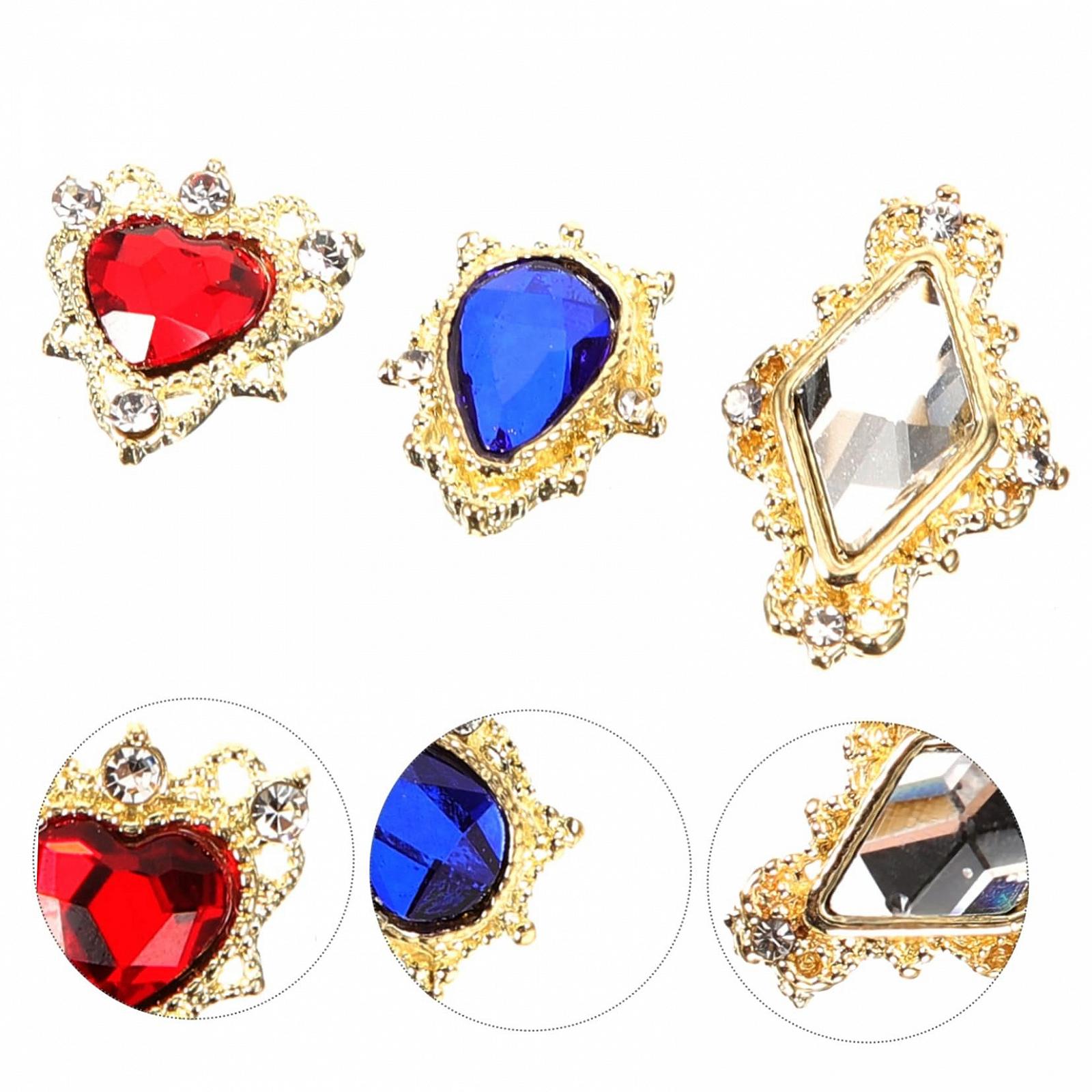 Украшения для ногтей 30 шт., Стразы для маникюра, аксессуары для искусства, драгоценные камни для нейл-арта, фото №7