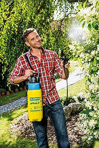 Опрыскиватель пневматический GLORIA AutoPump Set 5 л аккумуляторный synthetic.ua - Фото 1