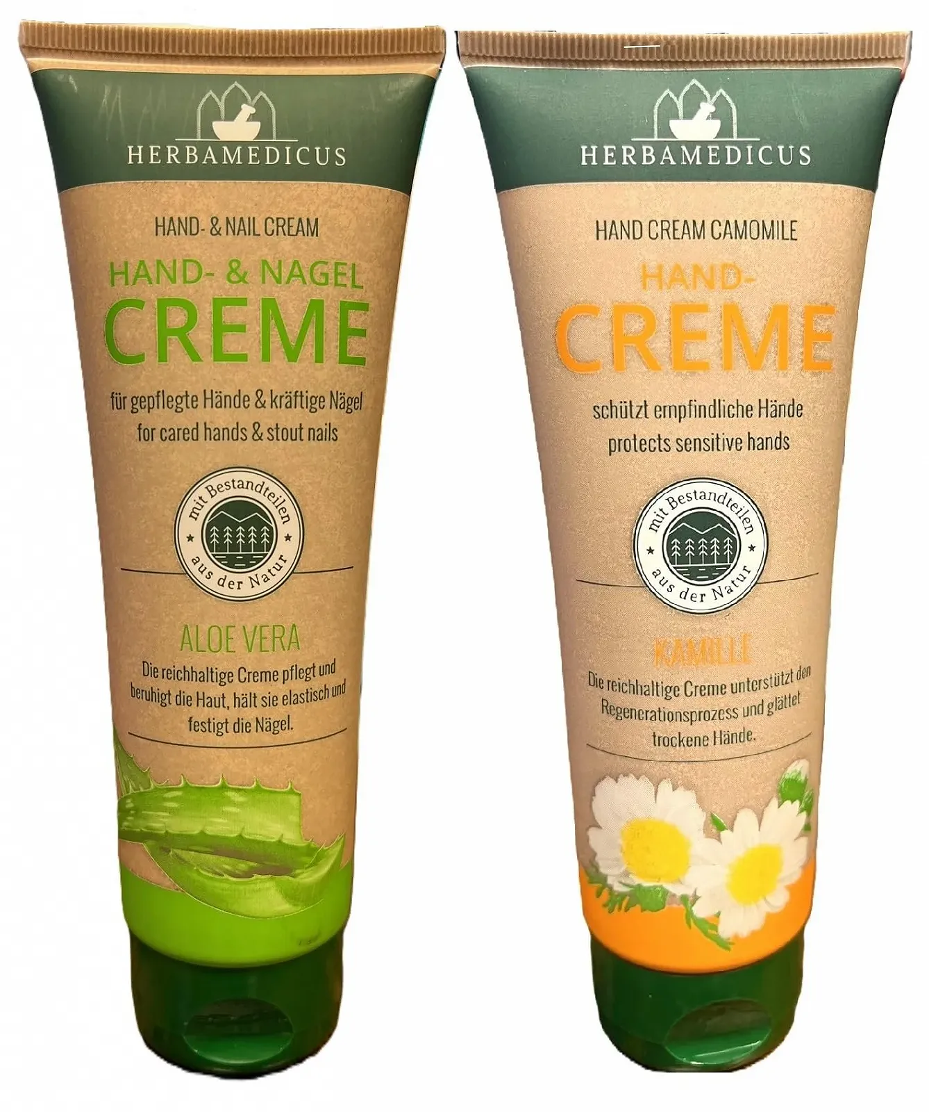 Крем для рук Herbamedicus Ромашка + Алое Вера 2 x 125 мл (2 шт. в упаковці), фото №1 Крем для рук Herbamedicus Ромашка + Алое Вера 2 x 125 мл (2 шт. в упаковці), фото №1