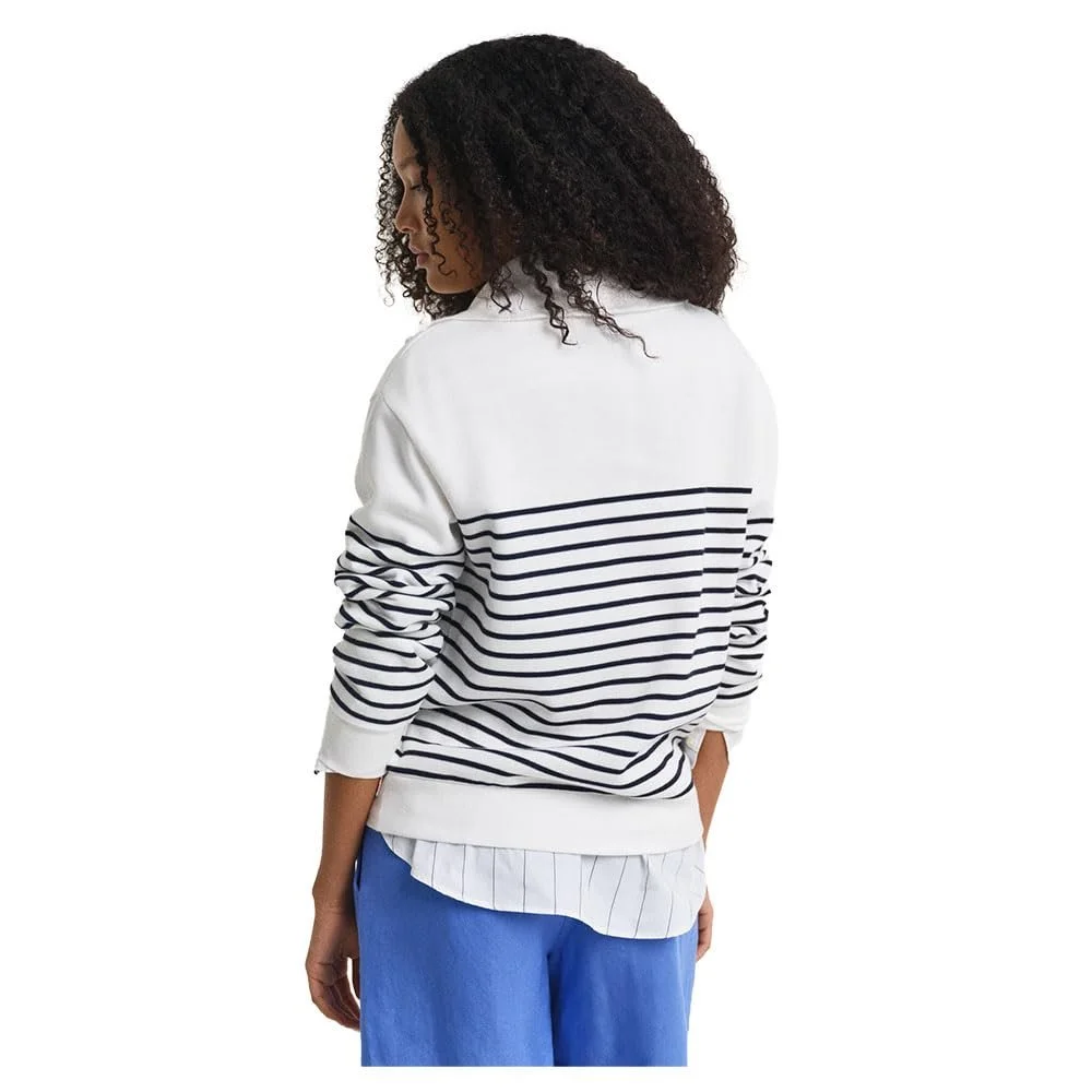 Женский Свитшот GANT Breton Rib Half Zip Sweat, фото №2