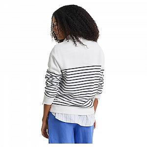 Женский Свитшот GANT Breton Rib Half Zip Sweat synthetic.ua - Фото 1