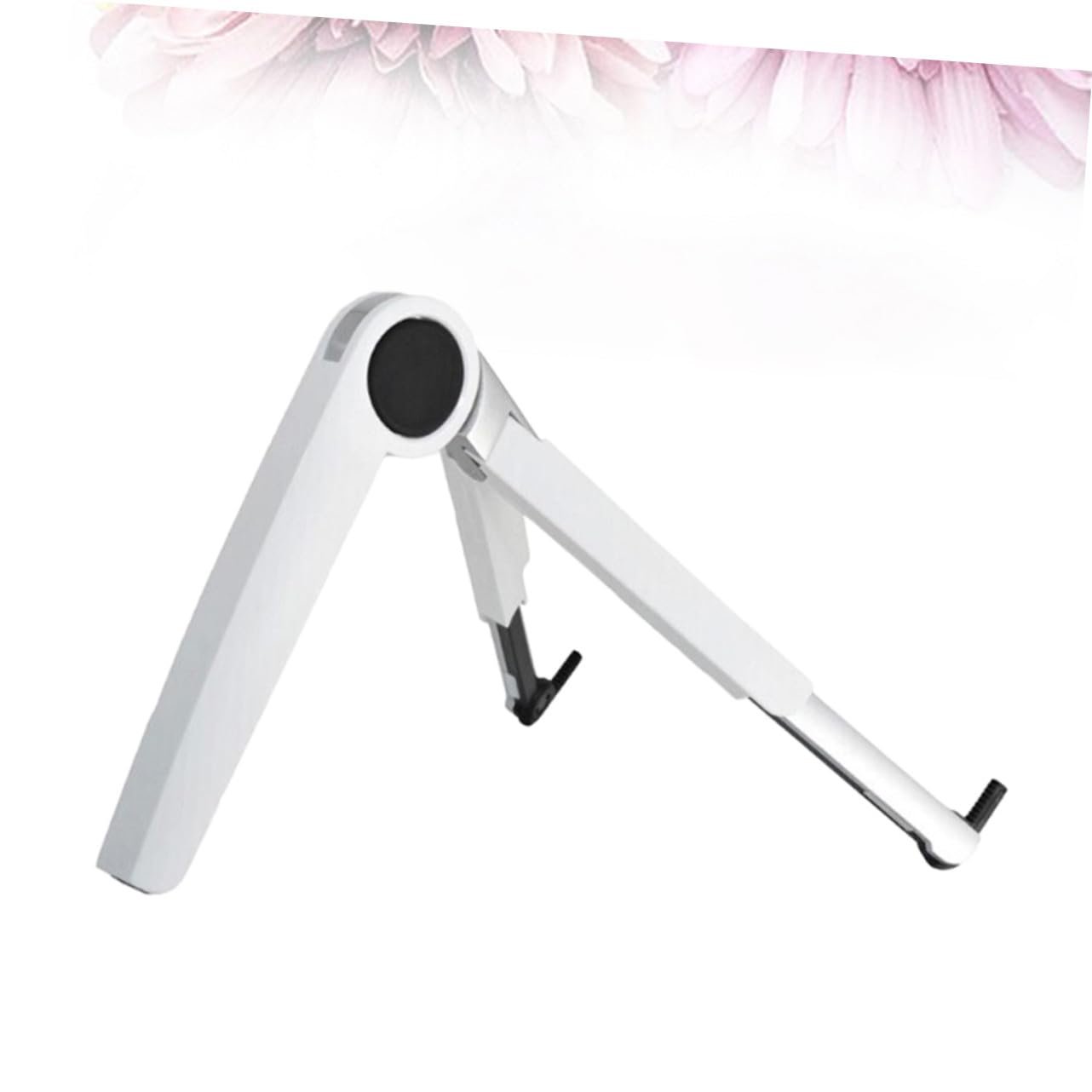 Підставка для ноутбука Трикутник Алюміній Складана Регульована Портативна Охолоджуюча Біла, фото №1