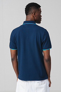 Футболка поло Cotton blend polo 2161571-5852 s.Oliver Темно-синій XL synthetic.ua - Фото 1