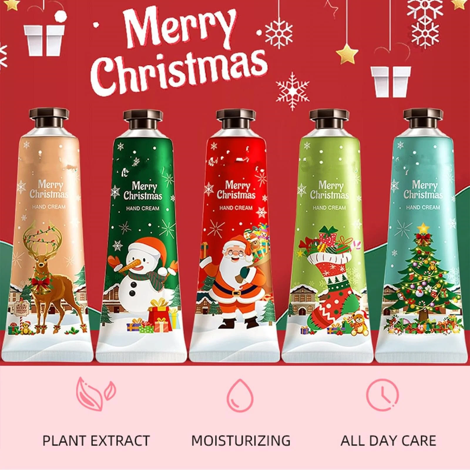 Набір Різдвяних Кремів для Рук, 5 шт, фото №2