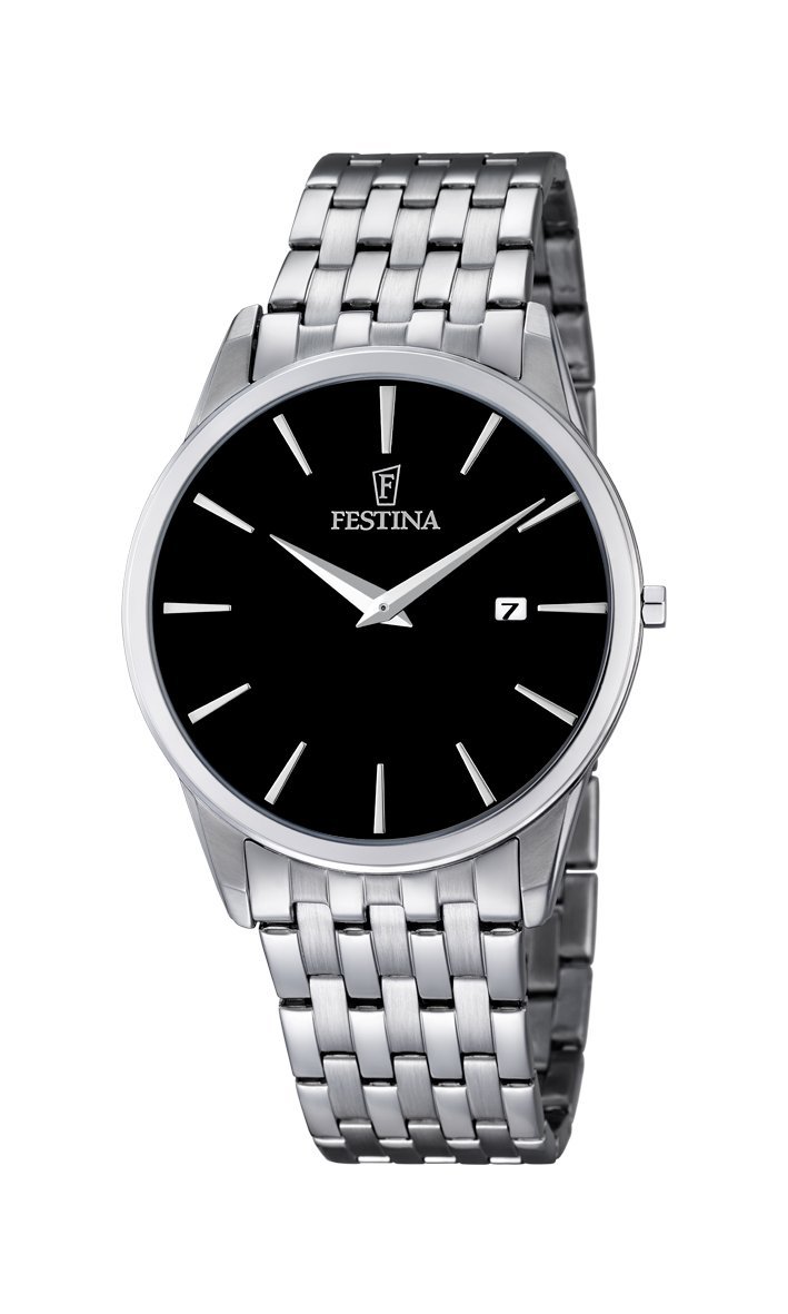 Годинник Festina Classic F6833/2, чорний/сріблястий, браслет, фото №1