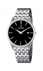 Годинник Festina Classic F6833/2, чорний/сріблястий, браслет - Фото 1