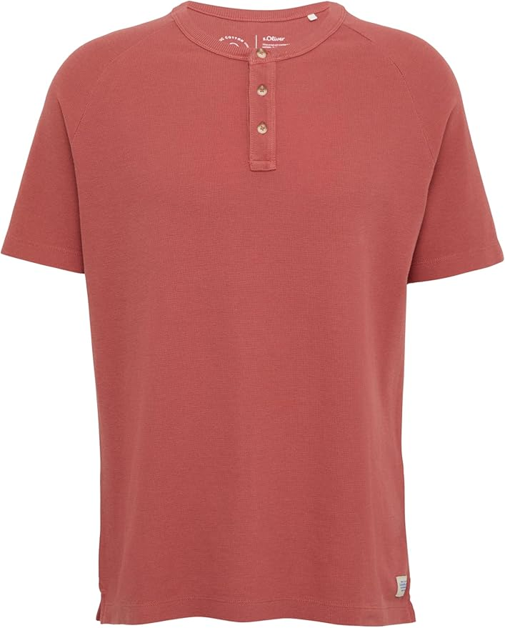 Футболка Waffle Henley Neck  2161840-4291 s.Oliver Кораловий S, фото №4