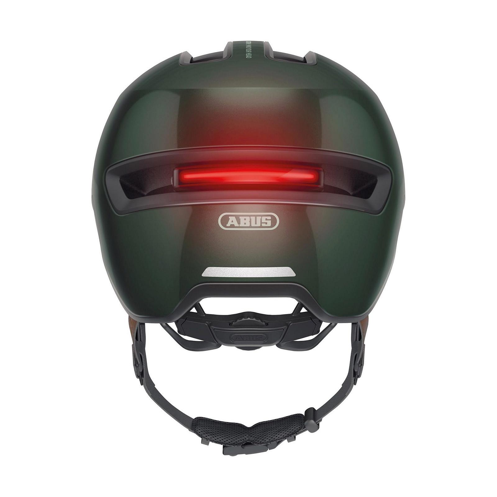 Шолом ABUS City HUD-Y ACE з козирком та магнітною перезаряджуваною LED підсвіткою, фото №4