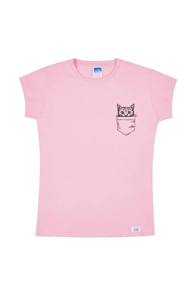 Піжама для дівчинки Кот в кишені Бавовняна, фото №2