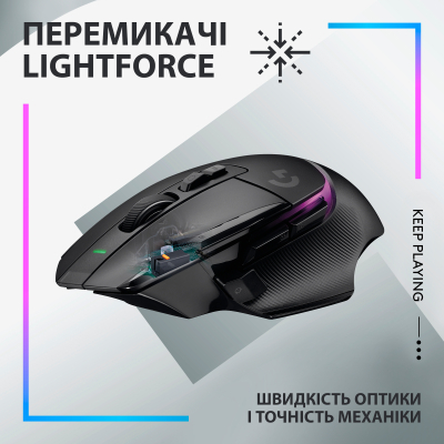 Мышка Logitech G502 X Plus Wireless Black (910-006162), фото №2 Мышка Logitech G502 X Plus Wireless Black (910-006162), фото №2
