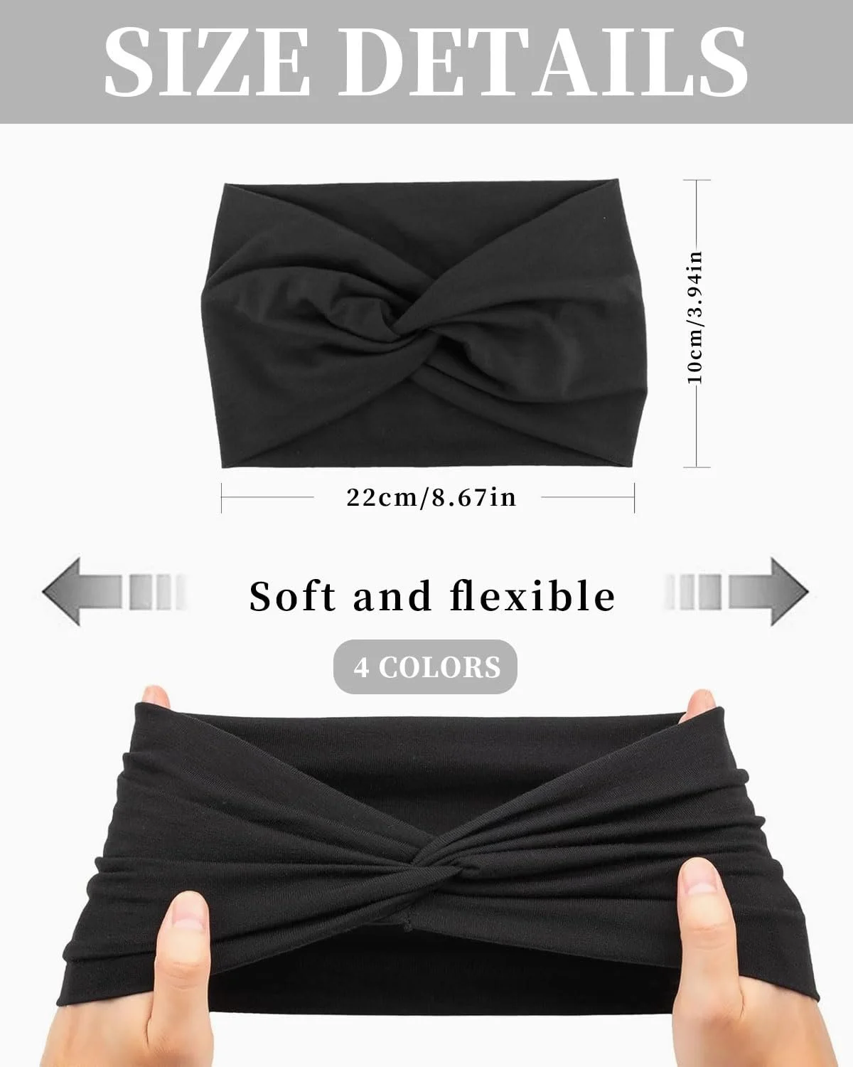 Пов'язка на голову Широка еластична, фото №2 Пов'язка на голову Широка еластична, фото №2