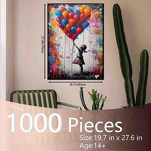 Пазл Tucocoo Banksy Little Girl Street Artwork 1000 элементов 50 x 70 см synthetic.ua - Фото 1