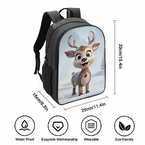 Ранец Deer Школьный ранец для мальчиков-подростков Водонепроницаемый Рюкзак Школьная сумка Daypack для мужчин и женщин Для путешествий, Школьная сумка 40x28x16 см synthetic.ua - Фото 1