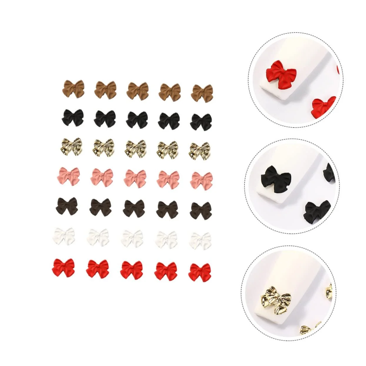 Прикраса для нігтів Garneck Mattierte Schleife 35 шт., фото №3