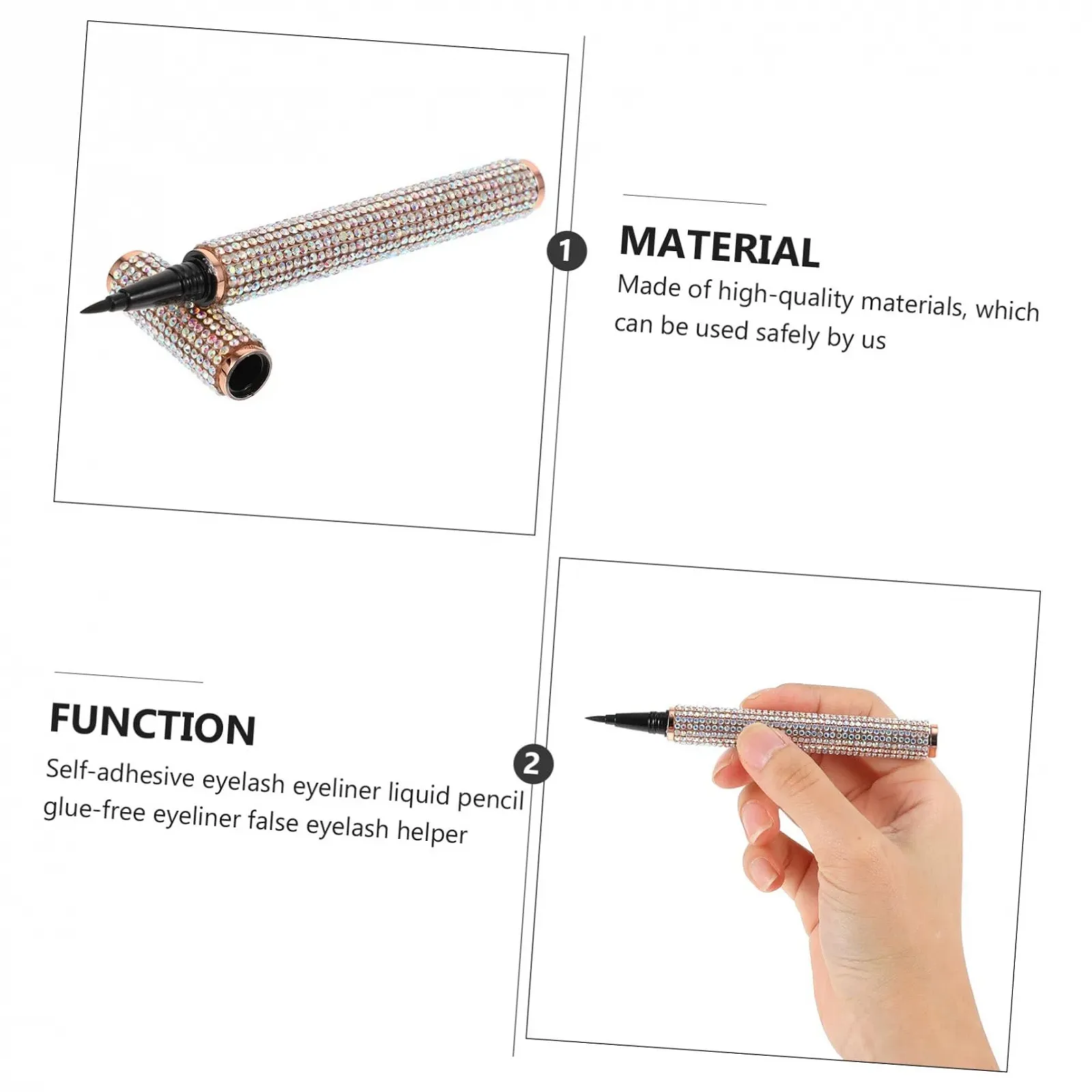 Підводка для очей MUSISALY Коричневий, фото №6