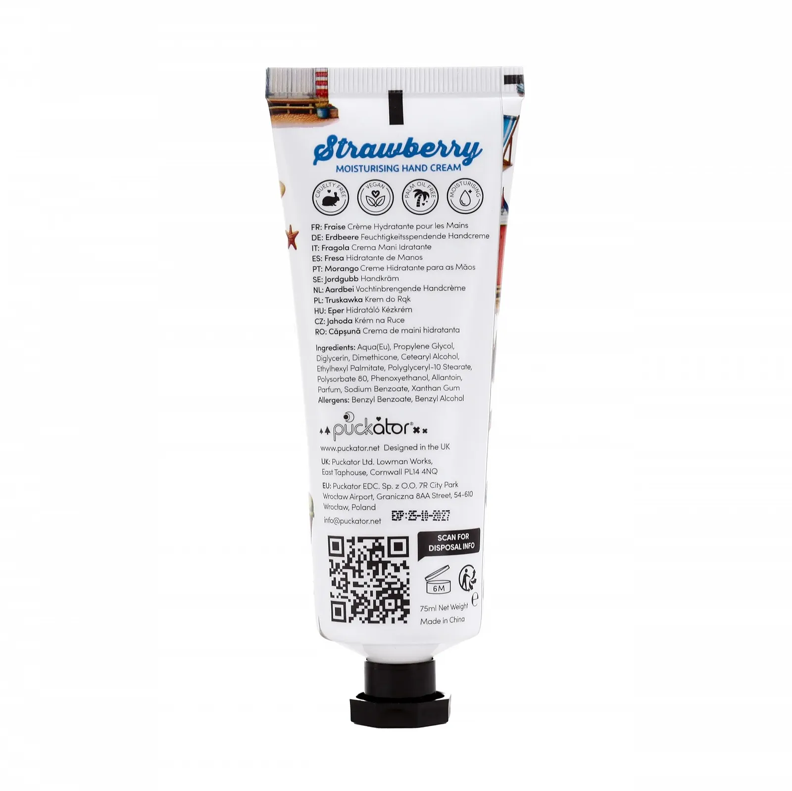 Крем для рук Puckator Coastal увлажняющий 75 мл, фото №8