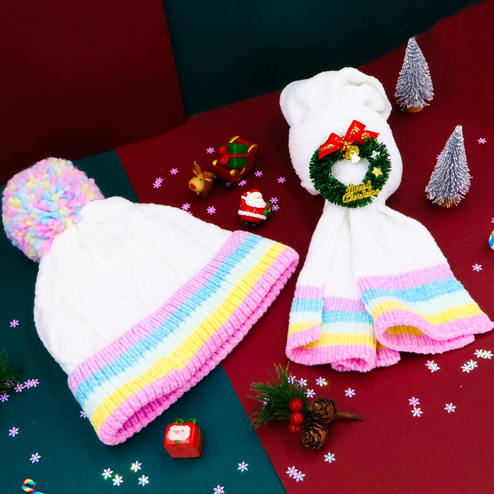 Шапка Белый PinkSheep Девочки Зима Белый, фото №5 Шапка Белый PinkSheep Девочки Зима Белый, фото №5