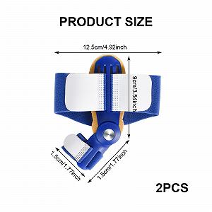 Шина для корекції Hallux Valgus (2 шт.) Регульований роздільник для пальців Синій synthetic.ua - Фото 1