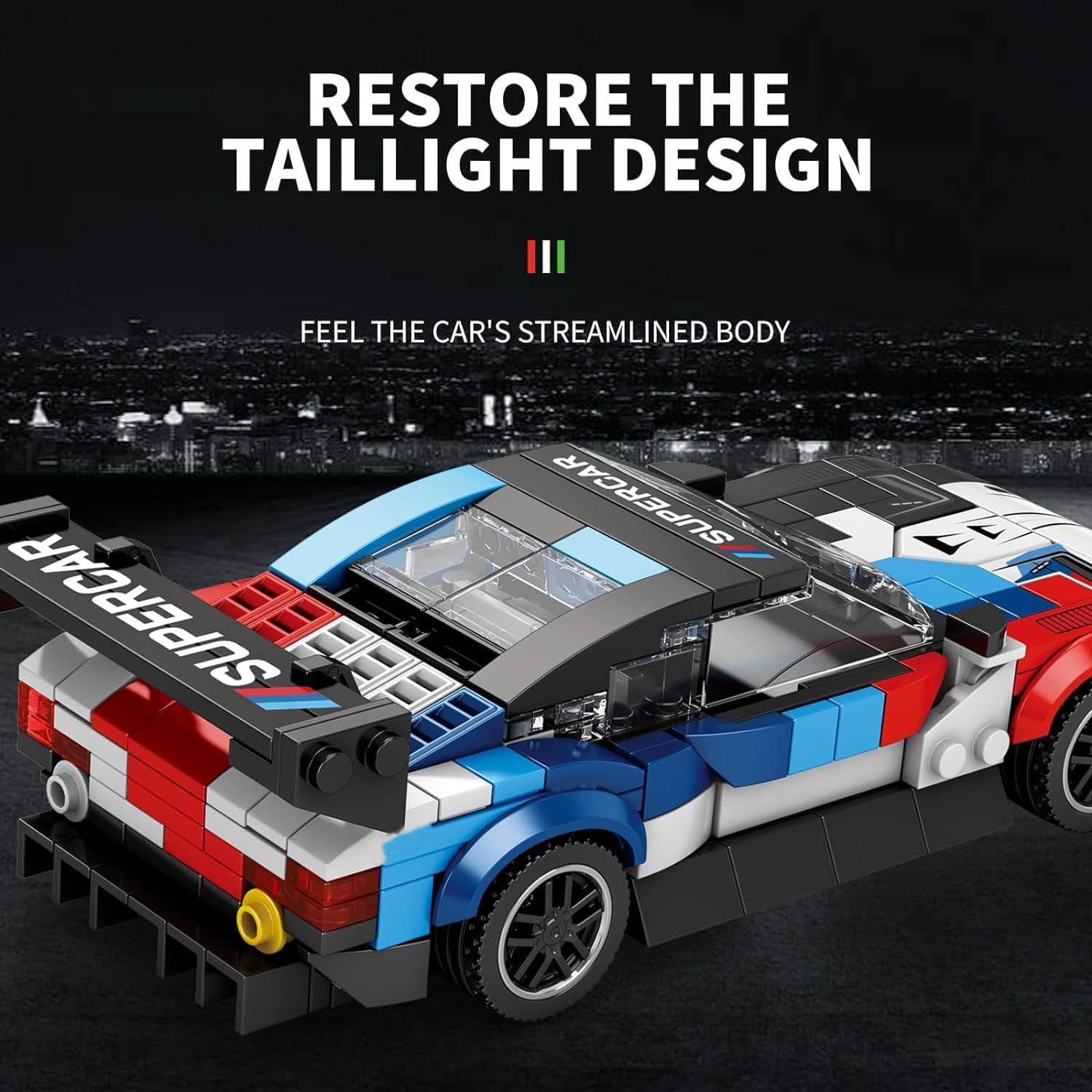 Модельный набор машин Fuleying для BMW M4 GT3 363 шт., фото №3 Модельный набор машин Fuleying для BMW M4 GT3 363 шт., фото №3