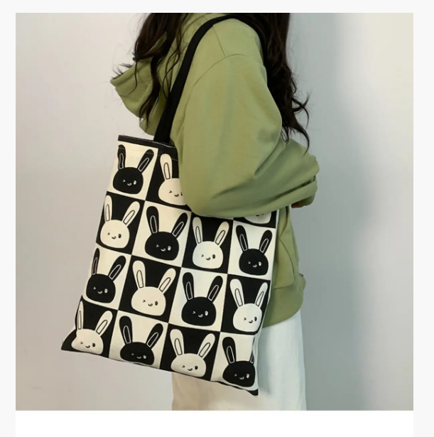 Жіноча тканинна Lady Future сумка-шоппер Зайчики (111F), фото №1