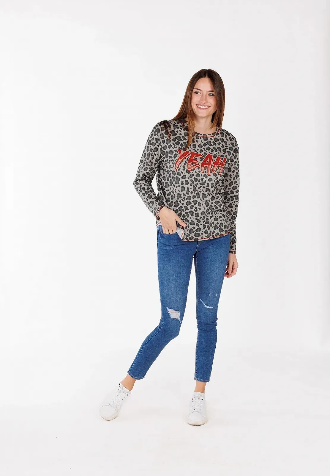 Женский свитшот KEY LARGO Hello Round, фото №7