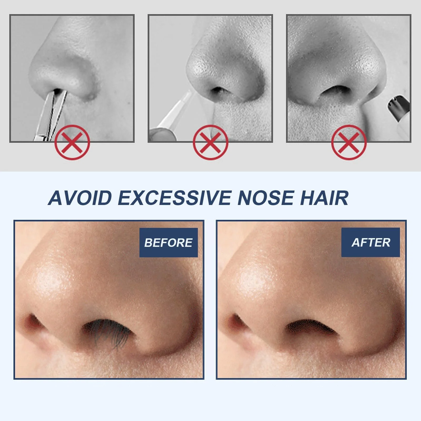 Тример для носа Double Sided Nose Hair Knife, фото №4